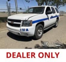 (Dixon, CA) 2013 Chevrolet Tahoe Police Package 4x4 4-Door Sport Utility Vehicle Runs & Moves, Loses