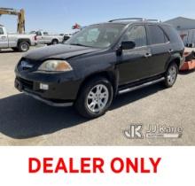 2006 Acura MDX AWD 4-Door Sport Utility Vehicle Not Running, Condition Unknown) (Check Engine Light 