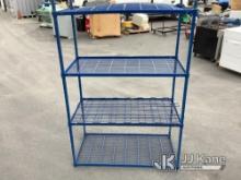 1 Metal Storage Rack (Used) NOTE: This unit is being sold AS IS/WHERE IS via Timed Auction and is lo