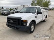2008 Ford F250 Service Truck Runs & Moves, Runs Rough, Seller States: Timing Is Off, Check Engine Li