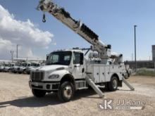 (Odessa, TX) Altec DC47TR, Digger Derrick rear mounted on 2018 Freightliner M2 106 4x4 Utility Truck