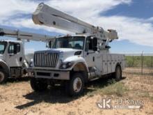 Altec AA55-MH, Material Handling Bucket Truck rear mounted on 2015 International 7300 4x4 Utility Tr