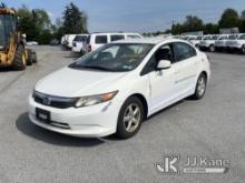 (Chester Springs, PA) 2012 Honda Civic 4-Door Sedan CNG Only) (Runs & Moves, Rust & Body Damage) (In