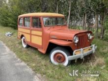 1961 Willys-Overland Jeep Station Wagon Sport Utility Vehicle, (Not Running, Drivetrain Condition Un