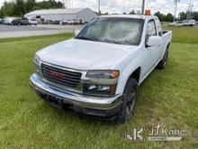 (North Vernon, IN) 2012 GMC Canyon 4x4 Extended-Cab Pickup Truck Jump To Start, Runs, Moves,  Frame