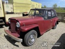 (Shrewsbury, MA) 1950 Willys-Overland Jeepster Sport Utility Vehicle, Estate Sale Vehicle No Title -