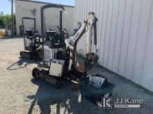 2016 Bobcat 418A Mini Hydraulic Excavator Not Running, Condition Unknown, Missing Parts) ( Per Selle