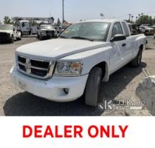 2010 Dodge Dakota Extended-Cab Pickup Truck Runs & Moves, Bad Battery, Needs Drive Cycle