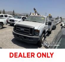 2008 Ford F450 XL Utility Truck Not Running, Paint Damage