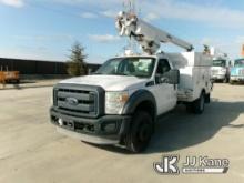 (Bakersfield, CA) Altec 200A, Telescopic Non-Insulated Bucket Truck mounted behind cab on 2012 Ford