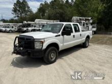 (Jacksonville, FL) 2016 Ford F250 4x4 Crew-Cab Pickup Truck Runs & Moves) (Front Bumper Winch) (Tran