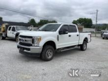 2017 Ford F250 4x4 Crew-Cab Pickup Truck Runs & Moves) (Check Engine Light On, Exhaust Leak
