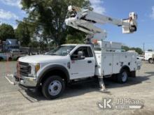(Charlotte, NC) Altec AT41M, Articulating & Telescopic Material Handling Bucket Truck mounted behind