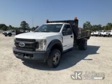 2018 Ford F450 Dump Flatbed Truck Runs & Moves) (PTO Does Not Engage, Dump Condition Unknown, Body/P