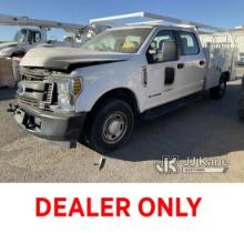 (Dixon, CA) 2019 Ford F350 Service Truck Not Running, severe Front End Damage, Air Bags Deployed