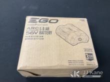 Ego Lithium Battery (New) NOTE: This unit is being sold AS IS/WHERE IS via Timed Auction and is loca