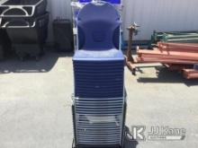(Jurupa Valley, CA) 1 Stack School Chairs (Used) NOTE: This unit is being sold AS IS/WHERE IS via Ti