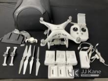 (Jurupa Valley, CA) DJI Phantom Drone With Backpack And Accessories (Used) NOTE: This unit is being