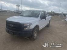 2017 Ford F150 4x4 Extended-Cab Pickup Truck Runs & Moves) (Body Damage, Cracked Windshield, Jump To