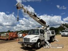 Altec DC47-TR, Digger Derrick rear mounted on 2015 Freightliner M2 106 Flatbed/Utility Truck Runs, M