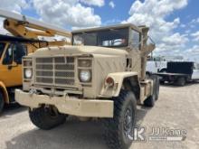 1990 BMY HARSCO Truck Tractor Not Running, Condition Unknown