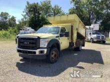 2014 Ford F550 Chipper Dump Truck Runs, Moves & Operates, Check Engine Light On, Rust Damage, Seller