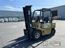 1986 Yale GP050 Rubber Tired Forklift Runs, Moves & Operates