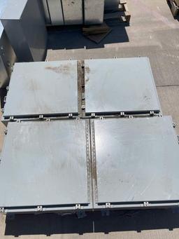 EIGHT ASSORTED PANEL ENCLOSURES