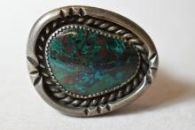 NATIVE AMERICAN STERLING & TURQUOISE RING!!