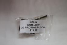AR 15 .750" Lo Pro Gas Block