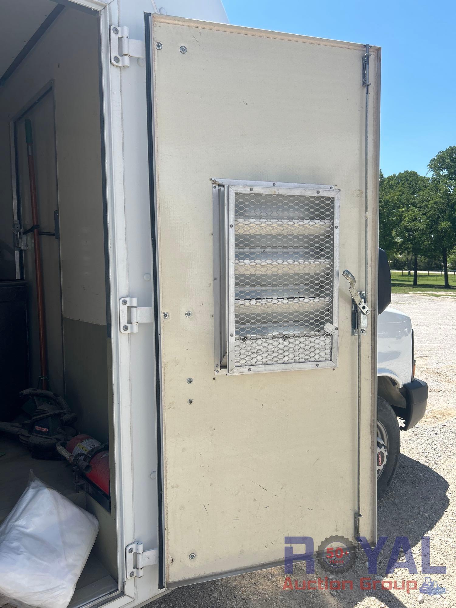 2015 GMC Savana Box Truck with Powder Coating and Spray Foam System