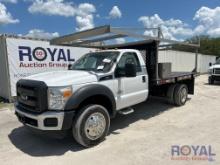2014 Ford F550 12FT Flatbed Truck