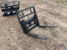 2024 Mini 30in Skid Steer Fork and Frame Attachment