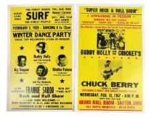 Collectible Posters (2), Reproduced Buddy Holly & The Crickets Surf Ballroo