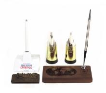 Advertising Pens & Stands, 5pcs Incl A 1977 Gm Laser Cut Topographic Wood S