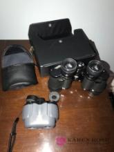 2- pairs of binoculars