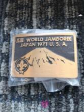 1971 world jamboree scout buckle only 700 made mint