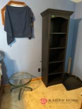 Tall book case and patio end table B3