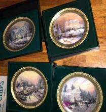 4- Thomas Kinkade collector plates