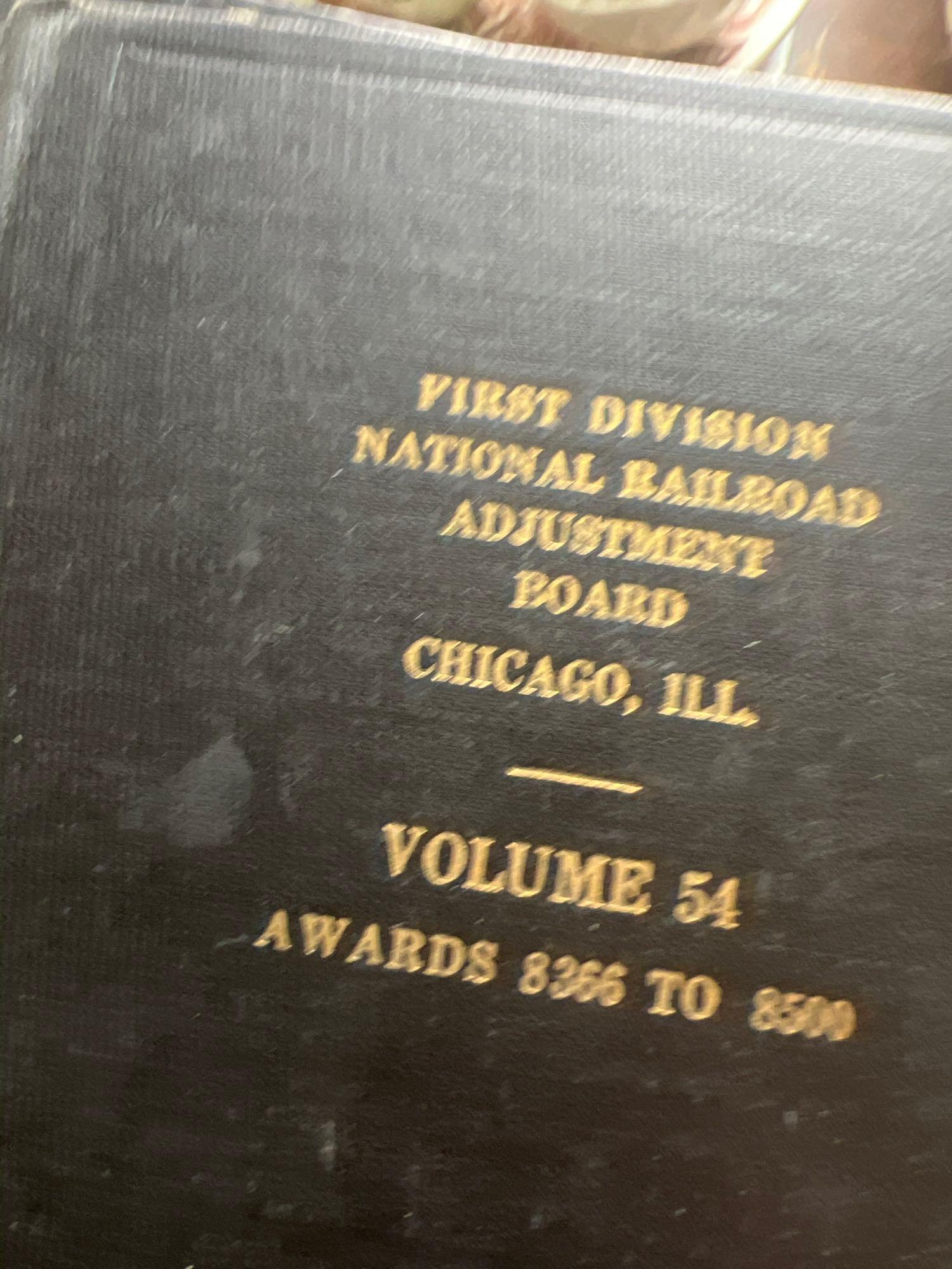five vintage railroad books