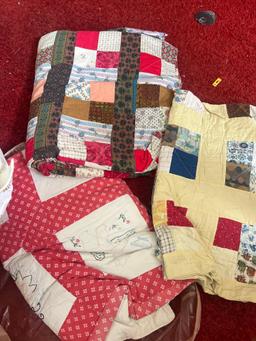 vintage quilts. (upstairs)