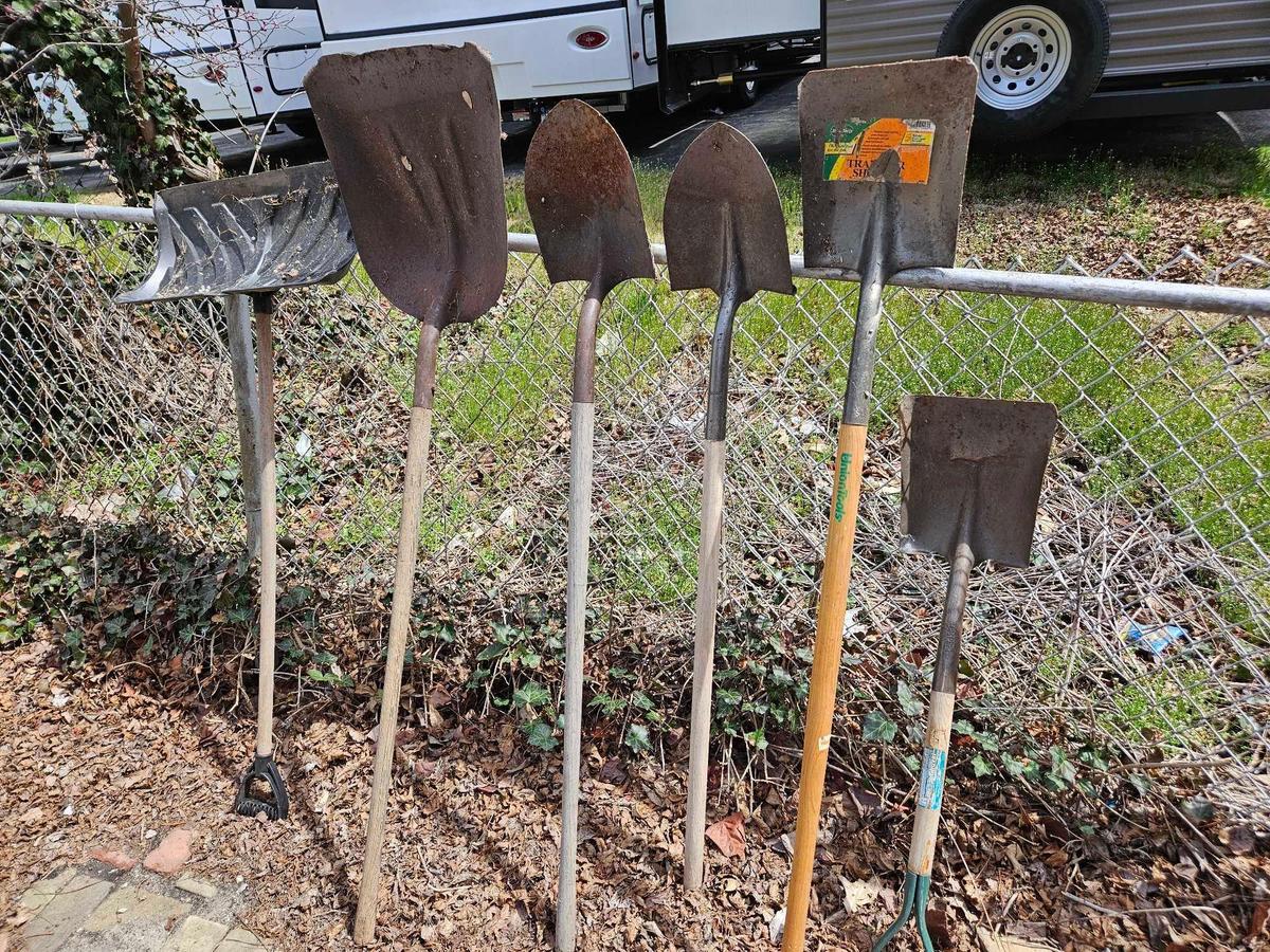 lot of shovels