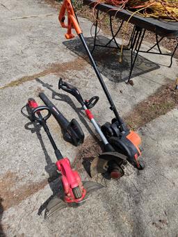 Yard, tools, battery and electric.