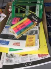 2- boxes of office supplies new