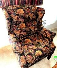 Chair Fabric is States print