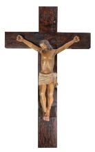 Carved Wood Rood Crucifix