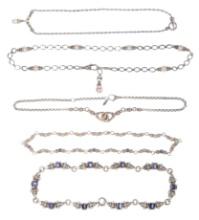 Lagos Caviar Sterling Silver and 18k Yellow Gold Necklace Assortment