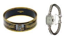Hamilton 14k White Gold and Diamond Case and Band Wristwatch