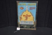 The King Aerator Tin Framed Advertising Sign; Some Surface Rust; 19"x13"