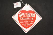 Porcelain SweetHeart Products Advertising Sign